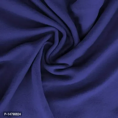 Neekshaa All Season Plain/Solid Light Weight Polar Fleece Single Bed Blanket (152 x 228 cm, Blue)-thumb2