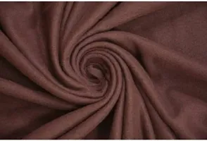 Neeshaa? All Season Solid/Plain Light Weight Polar Fleece Single Bed Blanket (152 x 228 cm, Brown)-thumb2