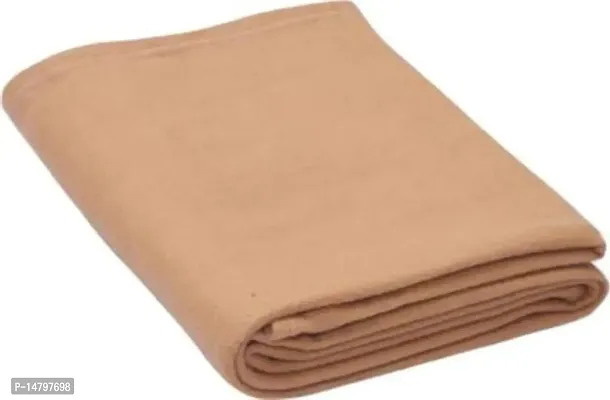Neekshaa Plain Fleece Polar Single Bed Blanket Warm Soft  Comfortable for Winter / AC Room / Hotel / Donation / Travelling_Size - 60*90 inch, Color-Cream