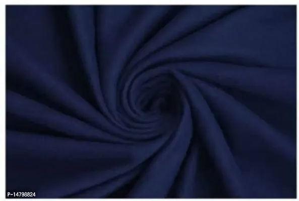Neekshaa All Season Plain/Solid Light Weight Polar Fleece Single Bed Blanket (152 x 228 cm, Blue)-thumb3