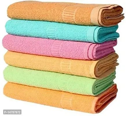 Neekshaa 100% Cotton Ultra Soft, Super Absorbent, Antibacterial face Towel Set, 200 GSM, Size- 12*18 inch (Multicolor)- Pack of 10-thumb0