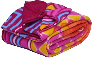 Neekshaa? Single Bed Soft Floral Printed Fleece Ac Blanket_Size - 60*90 inch, Color-Multi-thumb1