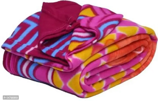 Neekshaa? Single Bed Soft Floral Printed Fleece Ac Blanket_Size - 60*90 inch, Color-Multi-thumb2