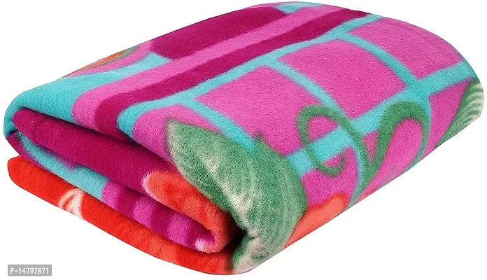 Neekshaa Single Bed Soft Floral Printed Fleece Ac Blanket_Size - 60*90 inch, Color-Multi-thumb0