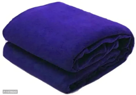 Neeshaa? Light Weight Polar Fleece Blanket for Single Bed Suitable for All Season (60 x 90 Inch ) (Blue)