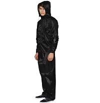 Neekshaa Unisex Rain Suit With Hood and Carry Bag (Raincoat for Women and Men_Black  Blue)-thumb2