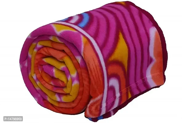 Neekshaa? Single Bed Soft Floral Printed Fleece Ac Blanket_Size - 60*90 inch, Color-Multi-thumb0