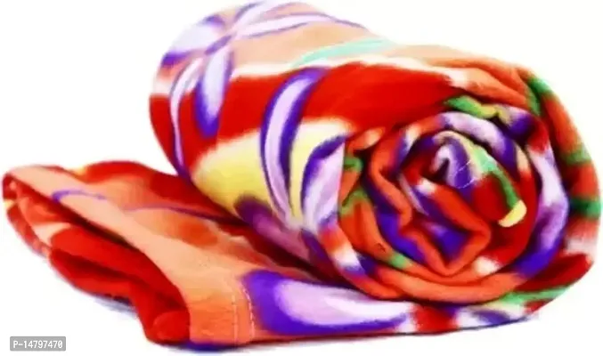 Neekshaa Single Bed Floral Printed Polar Fleece Blanket_Size - 60*90 inch, Color-Floral-thumb0