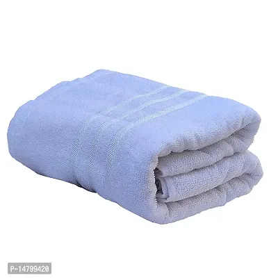Neekshaa 100% Cotton White Microfiber Bath Towels for Hotel and Spa, Super Soft Absorbent Antibacterial, 400 GSM, Full Large Size-60 inch x 30 inch or 152 cm x 76 cm ( 1 Piece)-thumb3