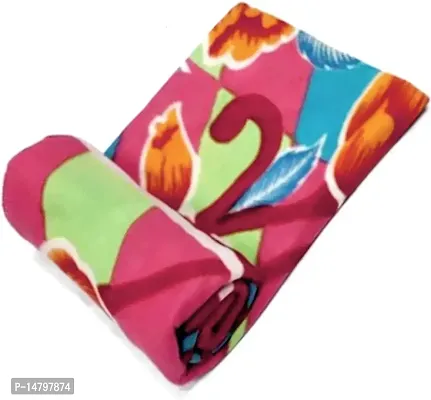 Neekshaa Single Bed Floral Printed Fleece Ac Blanket_Size - 60*90 inch, Color-Multi