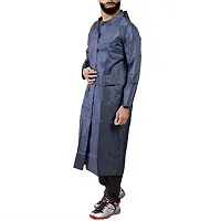 Neekshaa Men's Solid Rain Coat/Overcoat with Hoods and Side Pockets, 100% Waterproof Raincoat for Men-thumb1