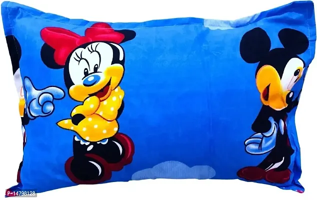 3D Polycotton Double Bed Bedsheet With Two Pillow Covers Size 90 X 90 Inch Micky Moudesign-thumb5