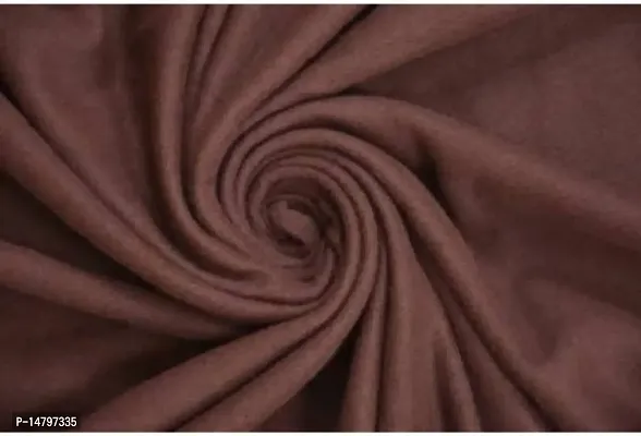 Neekshaa Soft Warm Single Bed Fleece Material Polar Blanket - Brown (60*90 inches)-thumb3