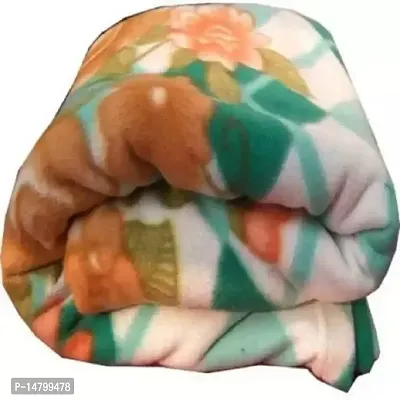 Neekshaa? Single Bed Diamond Design Printed Polar Fleece Ac Blanket_Size - 60*90 inch, Color-Green
