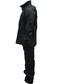 Neekshaa Lightweight Waterproof Raincoat Set of Top  Bottom for Men with hood Size- XXL (Black)-thumb1