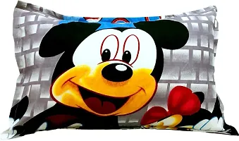 3D Polycotton Double Bed Bedsheet With Two Pillow Covers Size 90 X 90 Inch Micky Moudesign-thumb3