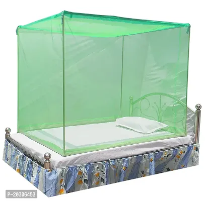 Neekshaa Mosquito Net for Single Bed Nylon Mosquito Net for Baby | Bedroom | Family_Size-6x3 FT_Color-Green-thumb0