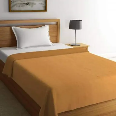Neekshaa All Season Solid/Plain Light Weight Polar Fleece Single Bed Blanket (152 x 228 cm)