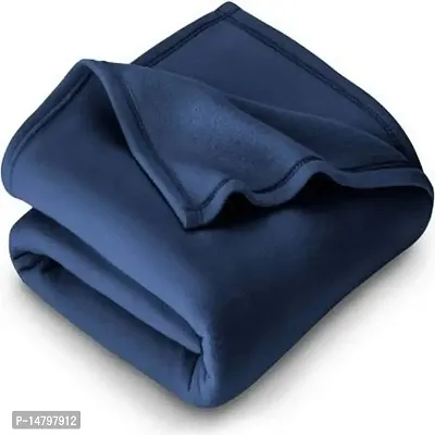 Neekshaa Light Weight Fleece Polar Blanket for Single Bed Suitable for All Season (60 x 90 Inch ) (Blue)