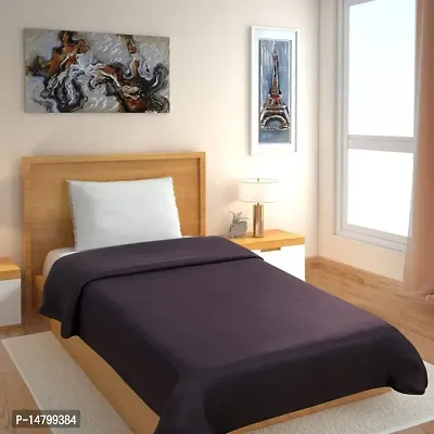 Neekshaa Polar Fleece Blanket for Single Bed| All Season Ultra Soft  Light-Weight Travel Blanket | 60x90 inch, Brown