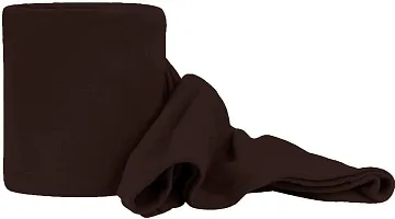 Neeshaa? Polar Fleece Blanket for Single Bed| All Season Ultra Soft  Light-Weight Travel Blanket | 60x90 inch, Brown-thumb1