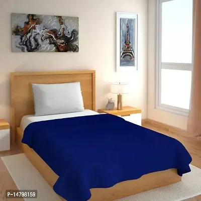 Neekshaa Polar Fleece Blanket for Single Bed| All Season Ultra Soft  Light-Weight Travel Blanket | 60x90 inch, Blue