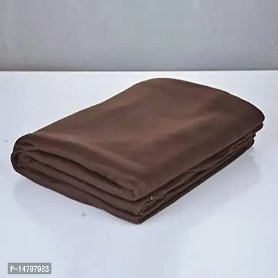 Neekshaa Polar Fleece Single Bed Ac Blanket / Bedsheet for All Season, Color- Brown (228 x 152 cm)