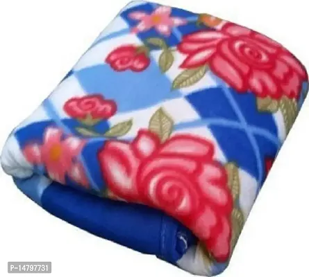 Neekshaa? Single Bed Diamond Design Printed Fleece Ac Blanket_Size - 60*90 inch, Color-Blue