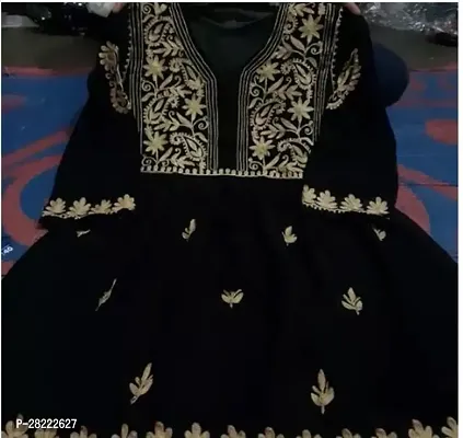 Stylish Black Georgette Stitched For Women