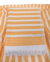 Yellow Cotton Blend Bath Towels-thumb2