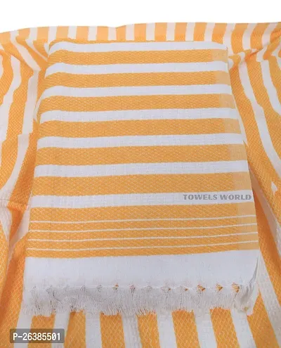 Yellow Cotton Blend Bath Towels-thumb3