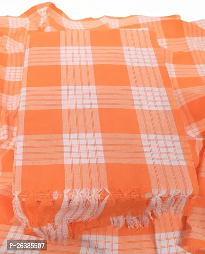 Orange Cotton Blend Bath Towels-thumb0