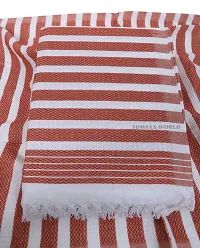 Orange Cotton Blend Bath Towels-thumb2