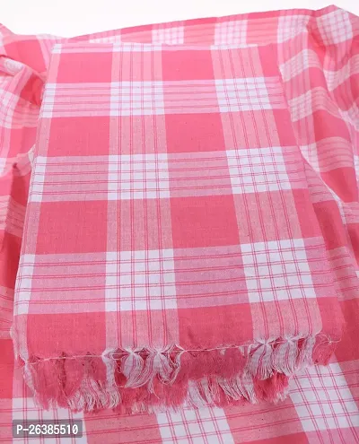 Pink Cotton Blend Bath Towels-thumb0