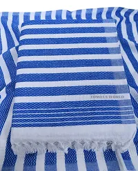 Blue Cotton Blend Bath Towels-thumb1