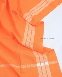 Orange Cotton Blend Bath Towels-thumb1