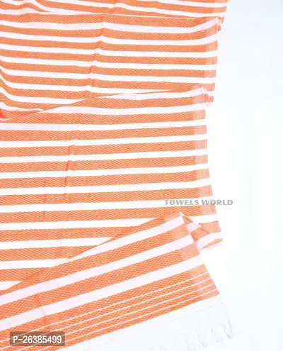 Orange Cotton Blend Bath Towels