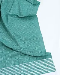 Green Cotton Blend Bath Towels-thumb1