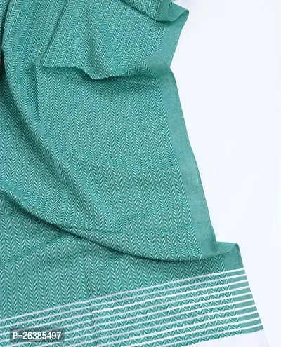 Green Cotton Blend Bath Towels-thumb2