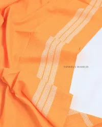 Orange Cotton Blend Bath Towels-thumb1