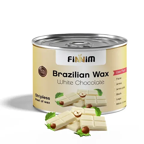 tavcha Brazilian White Chocolate Strip-less Wax 300gms | Wax for Full Face and Full body parts | Get smooth  Soft skin