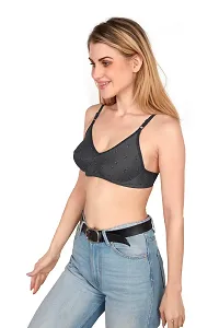 Tispy Topsy Women Grey Color 100 % Cotton  bra,bra for women,women bra,c cup bra,bras,fancy bra bra,new bra-thumb2