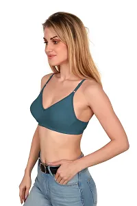 Tispy Topsy Women Rust Blue Color COTTON bra,bra for women,women bra,c cup bra,bras-thumb2