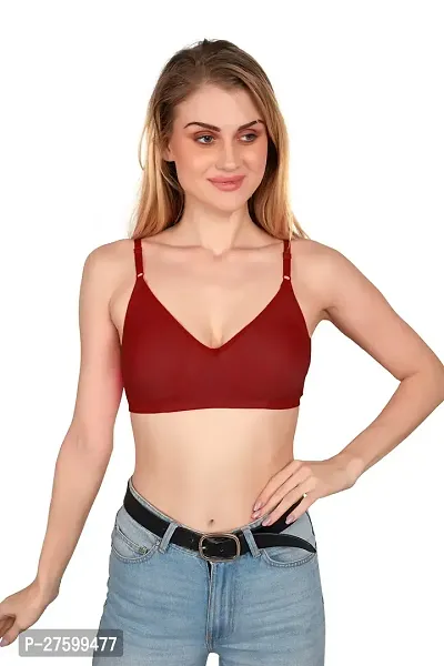 Tispy Topsy Women Maroon Color COTTON bra,bra for women,women bra,c cup bra,bras