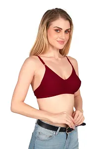 Tispy Topsy Women Maroon Color COTTON bra,bra for women,women bra,c cup bra,bras-thumb3