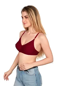 Tispy Topsy Women Maroon Color COTTON bra,bra for women,women bra,c cup bra,bras-thumb2