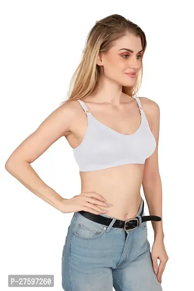 Tispy Topsy Women White Color INTERLOCK MATERIAL WITH 100% COTTON   bra,bra for women,women bra,c cup bra,bras-thumb4