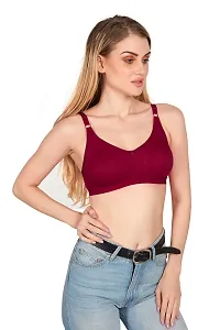 Tispy Topsy Women Maroon Color COTTON bra,bra for women,women bra,c cup bra,bras-thumb2