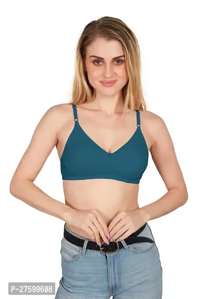 Tispy Topsy Women Rust Blue Color COTTON bra,bra for women,women bra,c cup bra,bras-thumb0