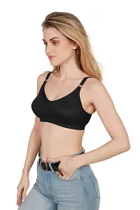 Tispy Topsy Women Black Color INTERLOCK MATERIAL WITH 100% COTTON   bra,bra for women,women bra,c cup bra,bras-thumb2